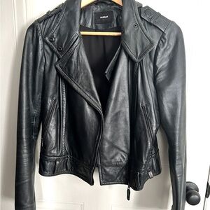 RUDSAK Women's Sleek Black Leather Jacket